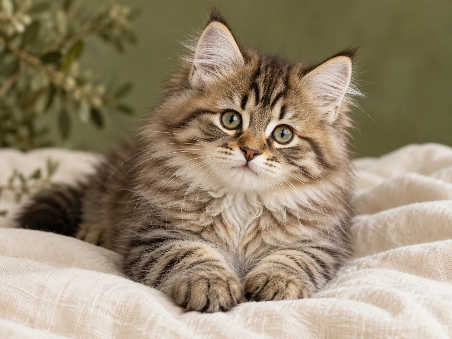 Демонстрационная иллюстрация сибирской кошки / Illustrative Siberian cat